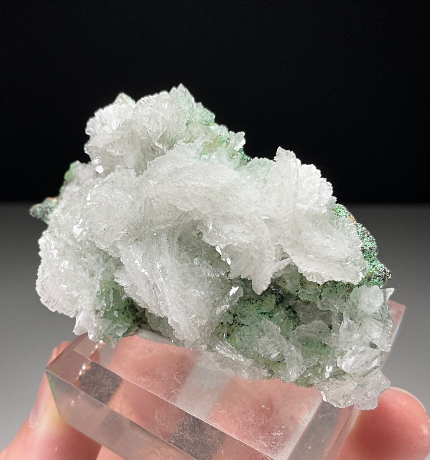 FINE COMBO! CALCITE, HEMIMORPHITE & CONICHALCITE FROM OJUELA MINE, MEXICO