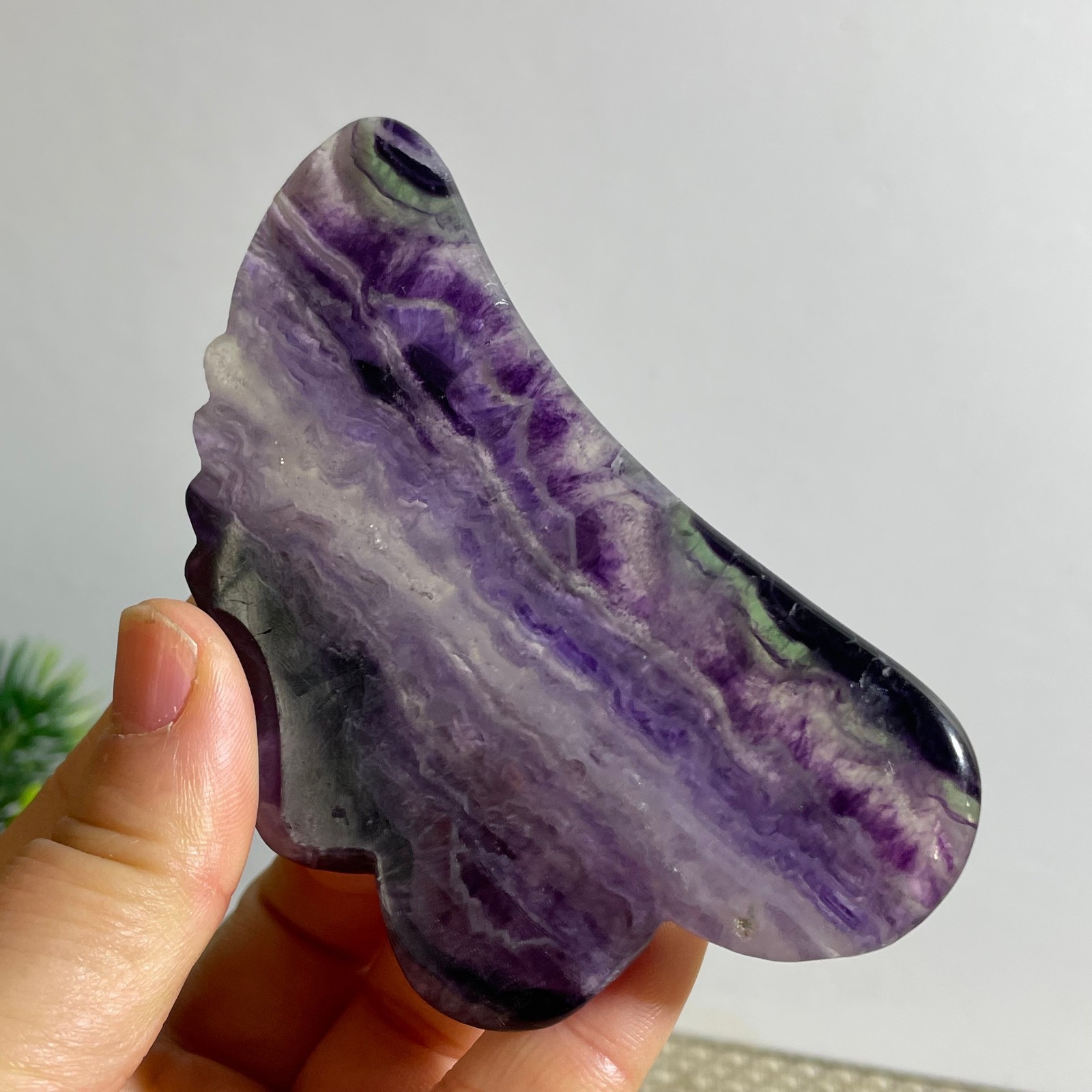 74g beautiful Rainbow Fluorite Rough stone specimens cure