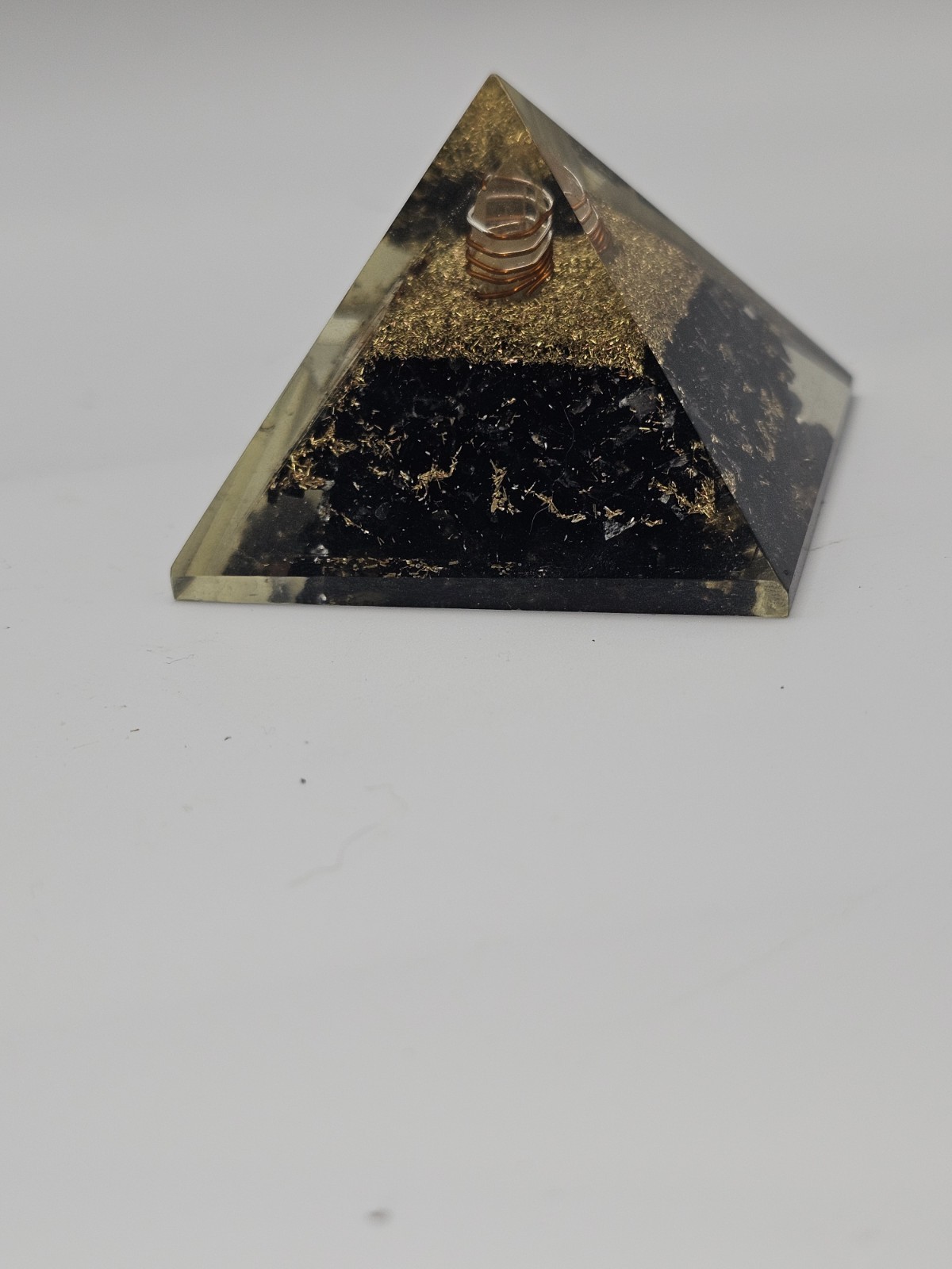 2.5″ Black Shungite Orgonite Orgone Pyramid Energy Reiki Charged Generator
