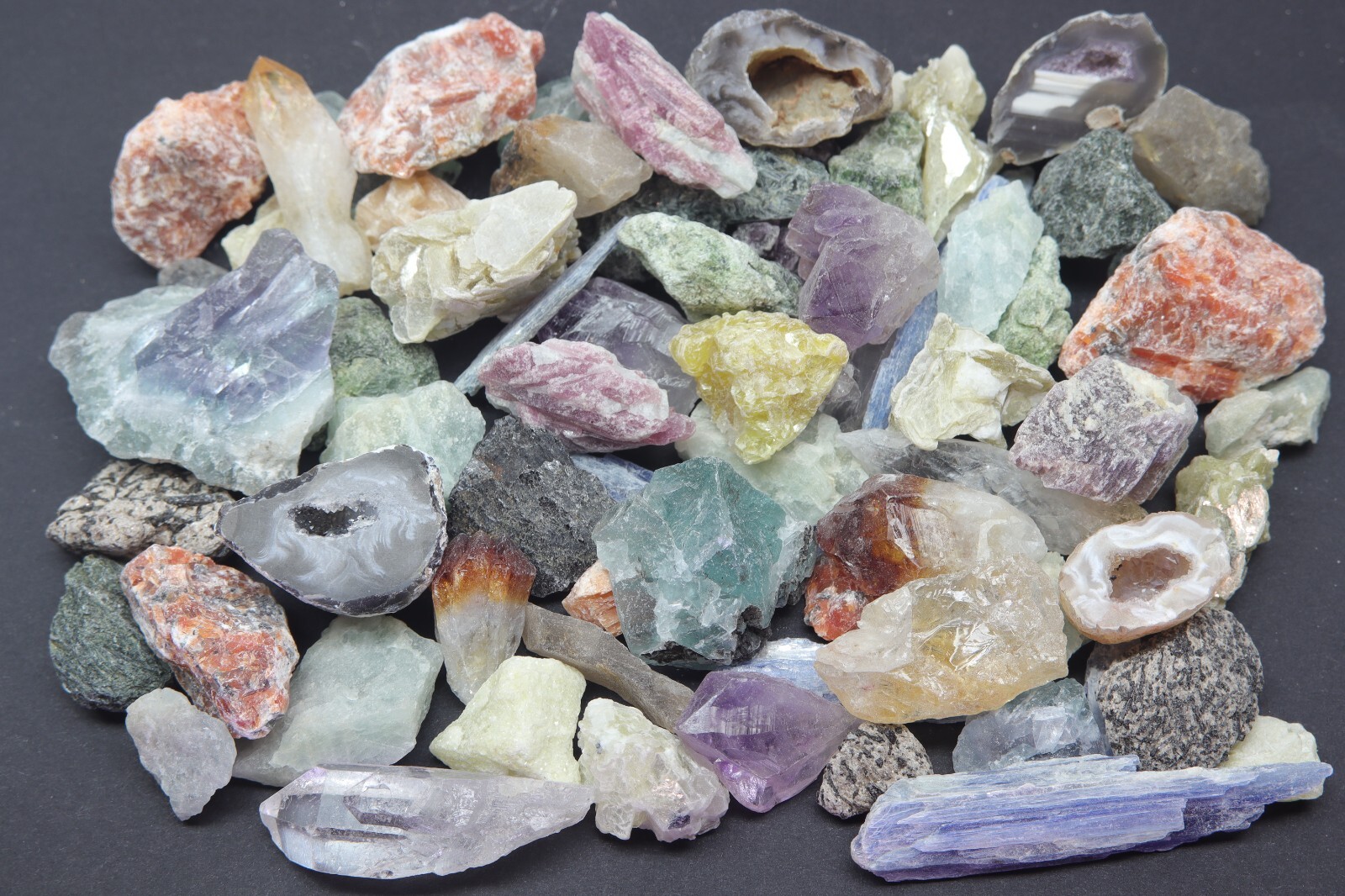 Crafters Brazil Mix 1 Lb Natural Crystals Mineral Specimens Mixed Gemstones