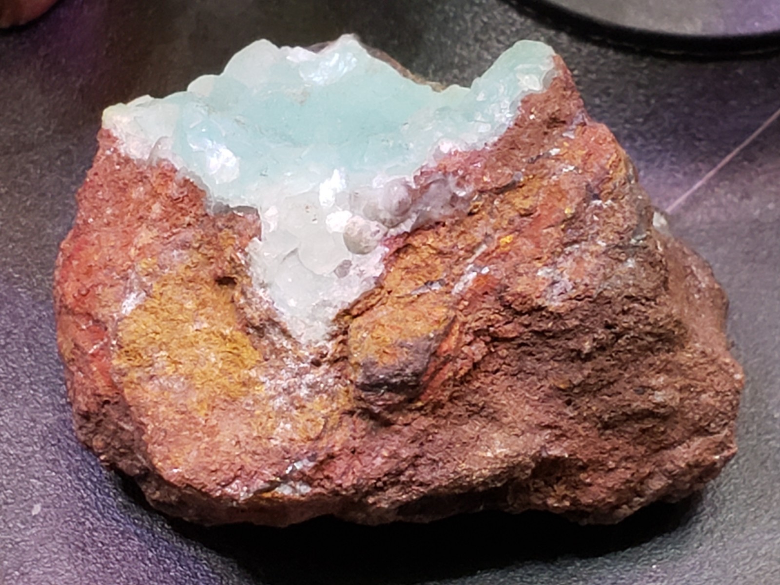 Bubbly Botryoidal Sea Blue Green Smithsonite Crystal Specimen 39g