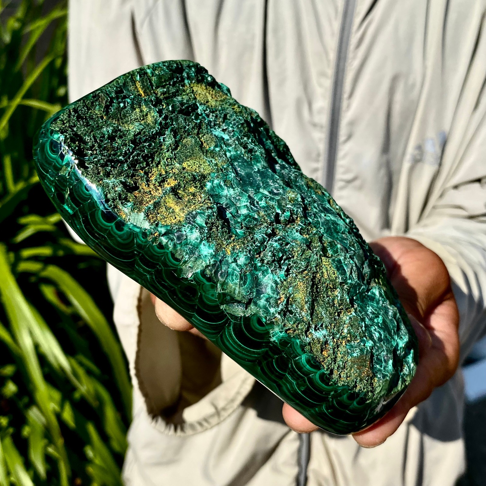 2.42LB TOP Natural Malachite crystal quartz Mineral specimen Reiki gem