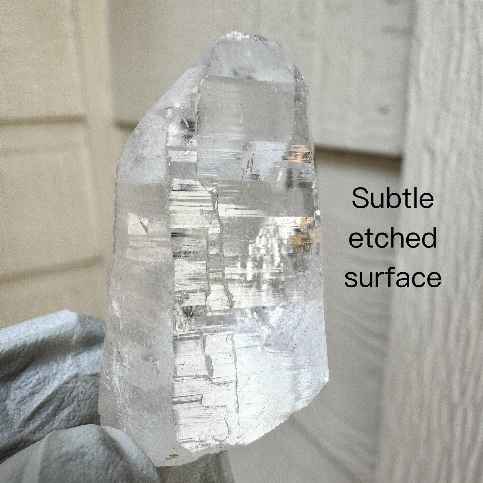 Ganesh Himalayan Quartz Nepal High Clarity Dense Akashic Lemurian Lines Crystal
