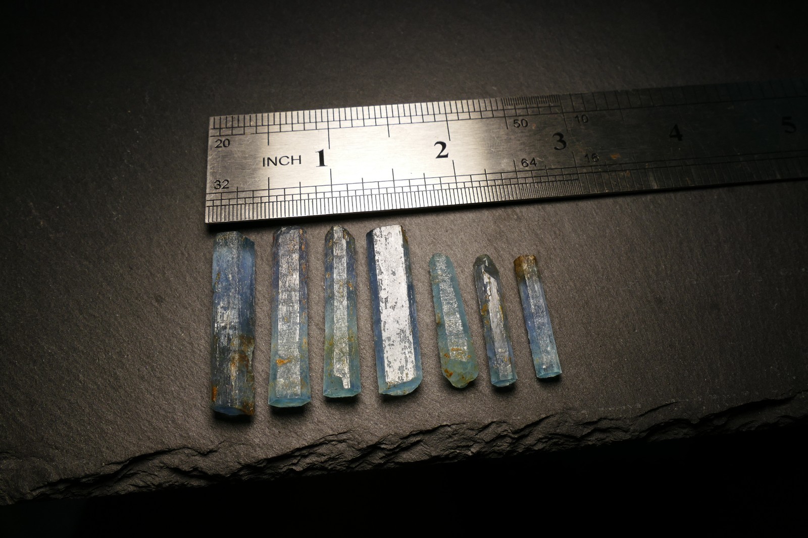 Well formed Natural Aquamarine Crystals 2.02