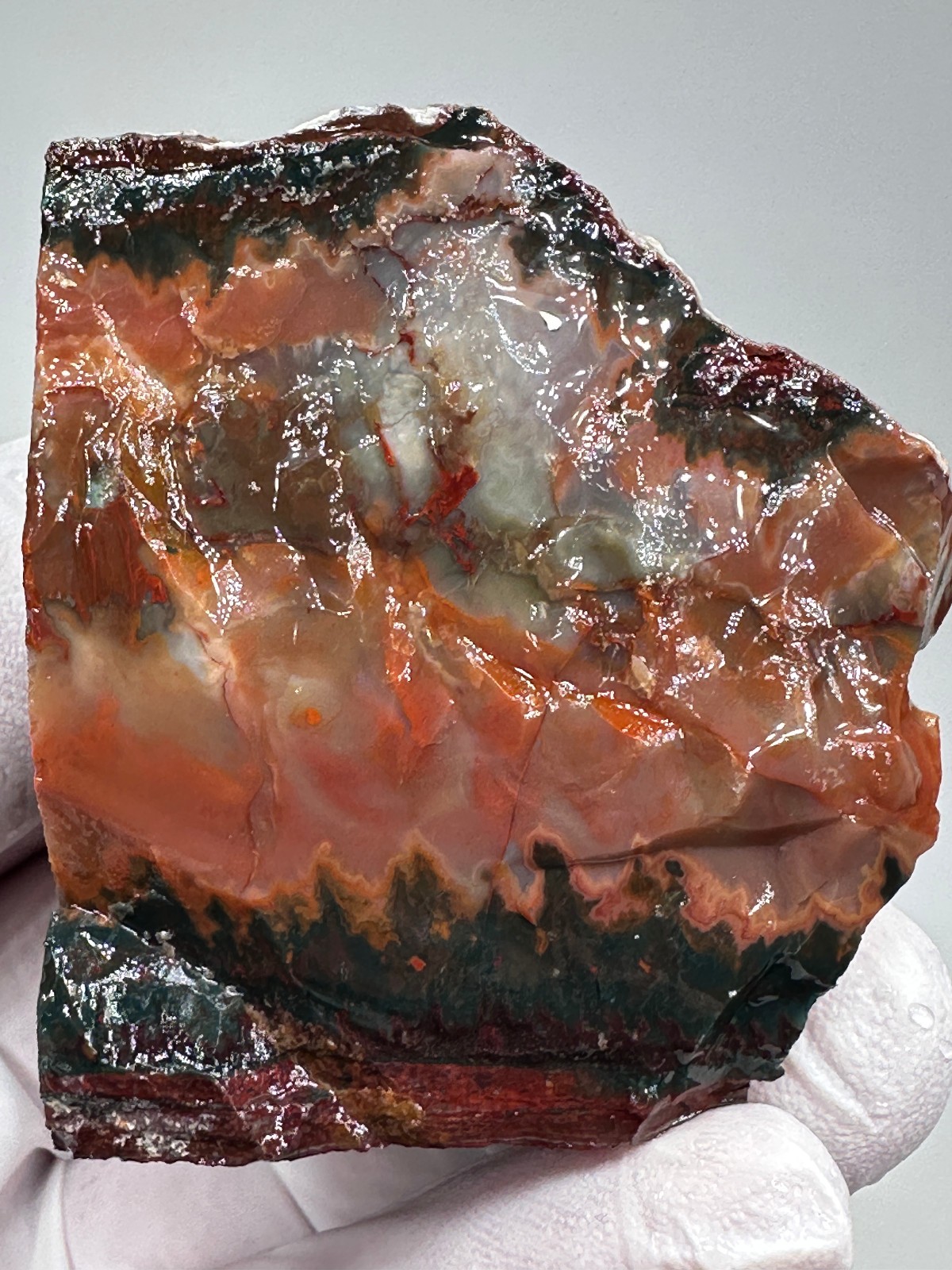PREMIUM SPECIMEN__RARE Idaho Sunset Jasper / Agate Rough – Lemhi County, Idaho
