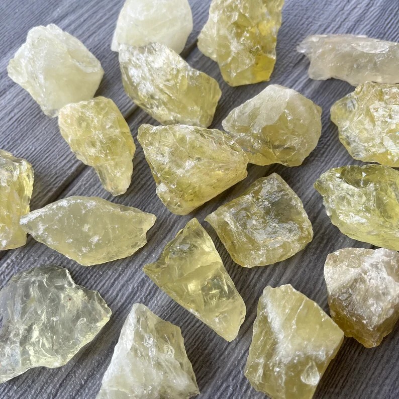 Natural Citrine Raw Stone Crystal Mineral Specimen Reiki Healing Energy Gifts