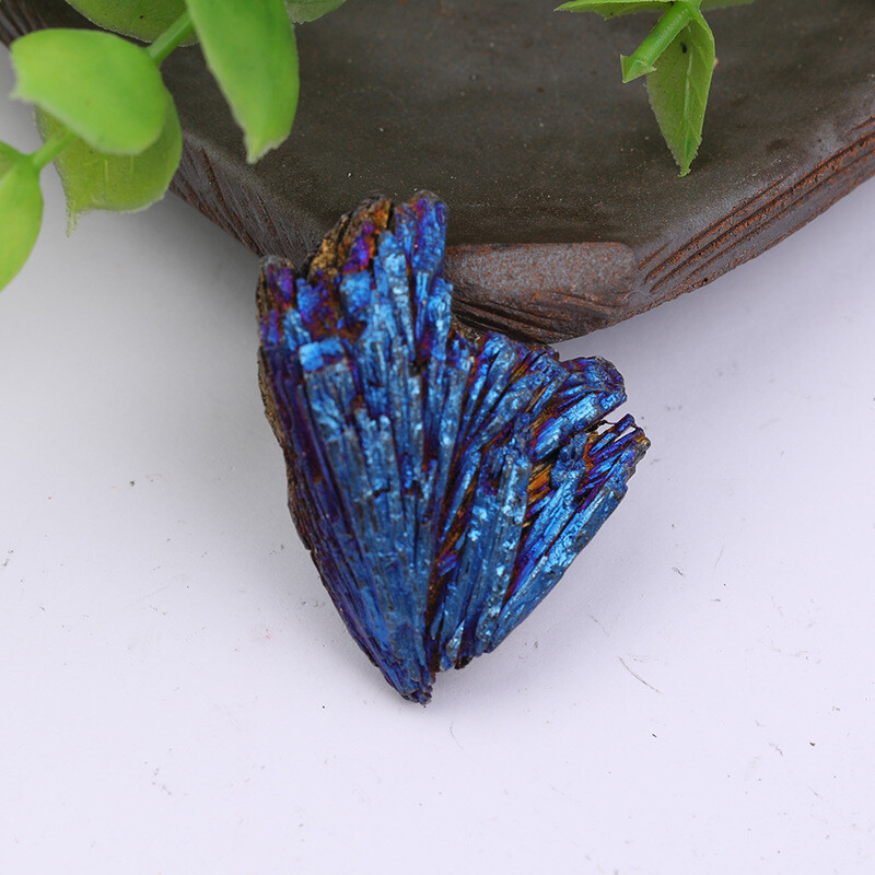 4/1/2 Pieces Natural Aura Titanium Quartz Crystal Stone Cluster 4/1/2 Pieces Nat