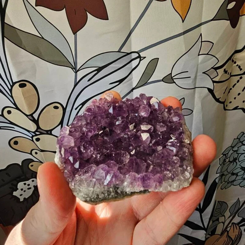 80-100g Raw Amethyst Crystal Quartz Cluster Specimens Healing Reiki Ornaments