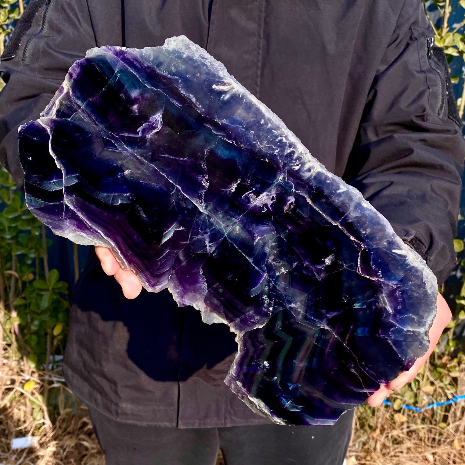 6.3LB Natural beautiful Rainbow Fluorite Crystal stone specimens