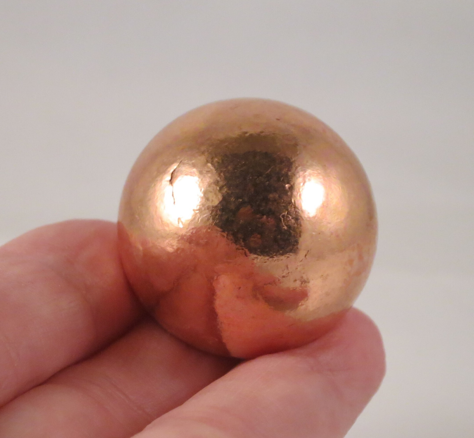 1.2 Inch Solid COPPER SPHERE With Stand – MICHIGAN