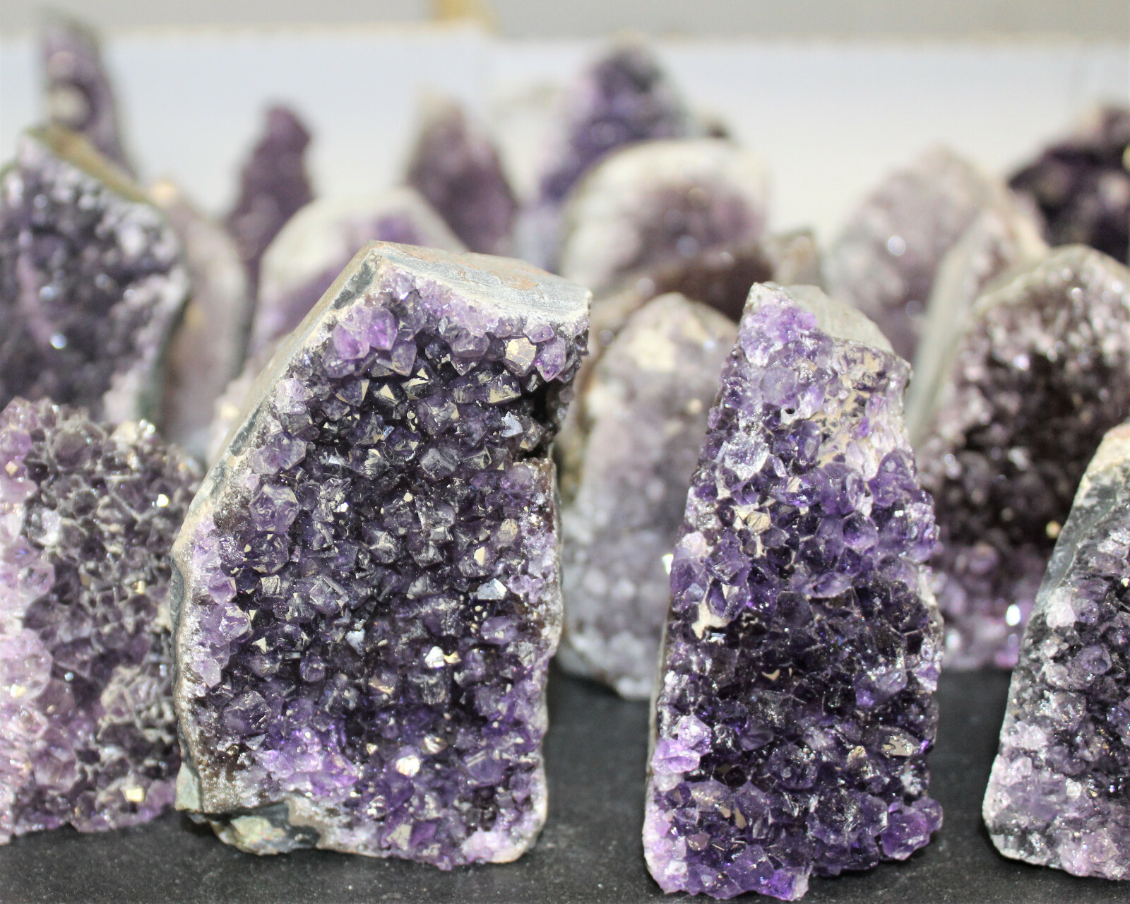 Clearance Amethyst Cut Base Crystal Geodes – Natural Quartz Cluster Specimens