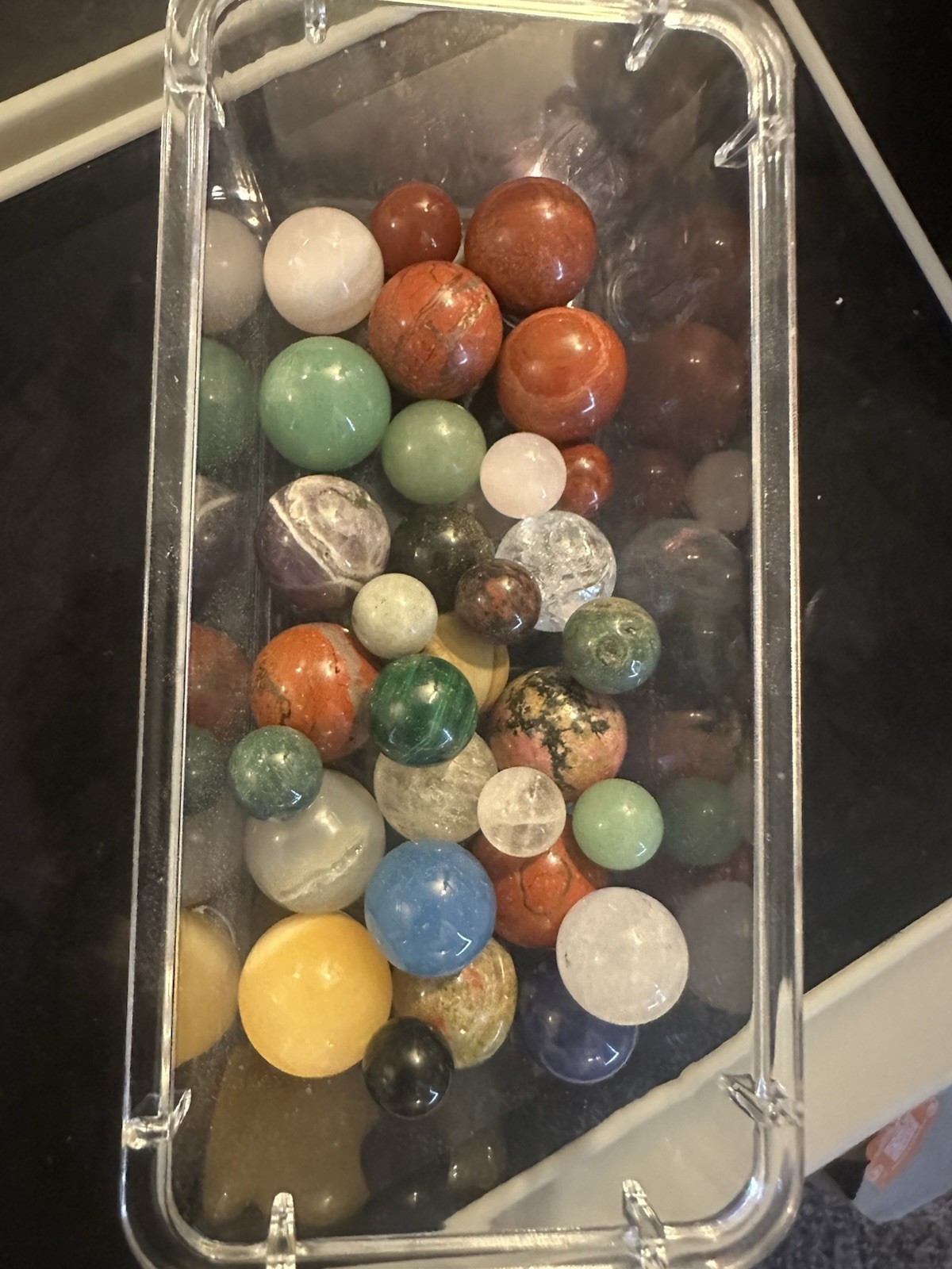 Bulk Crystal Sphere Lot – Assorted Natural Gemstone Mini Spheres Mixed Set