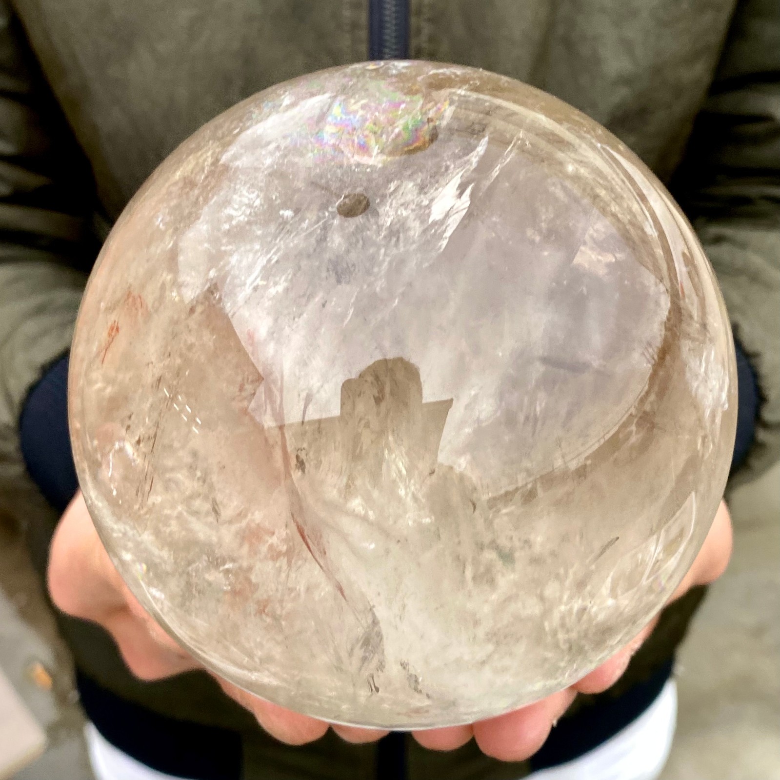 3.15LB Natural clear quartz sphere quartz crystal ball reiki Energy healing