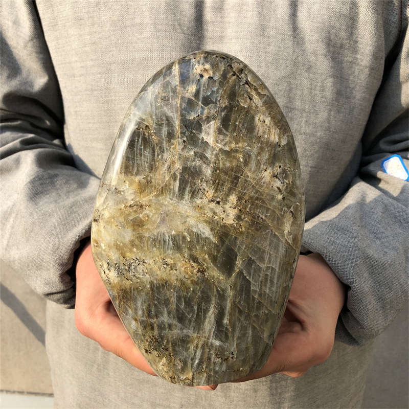 2.49kg Natural Labradorite Quartz Crystal Spectrolite Mineral Reiki healing