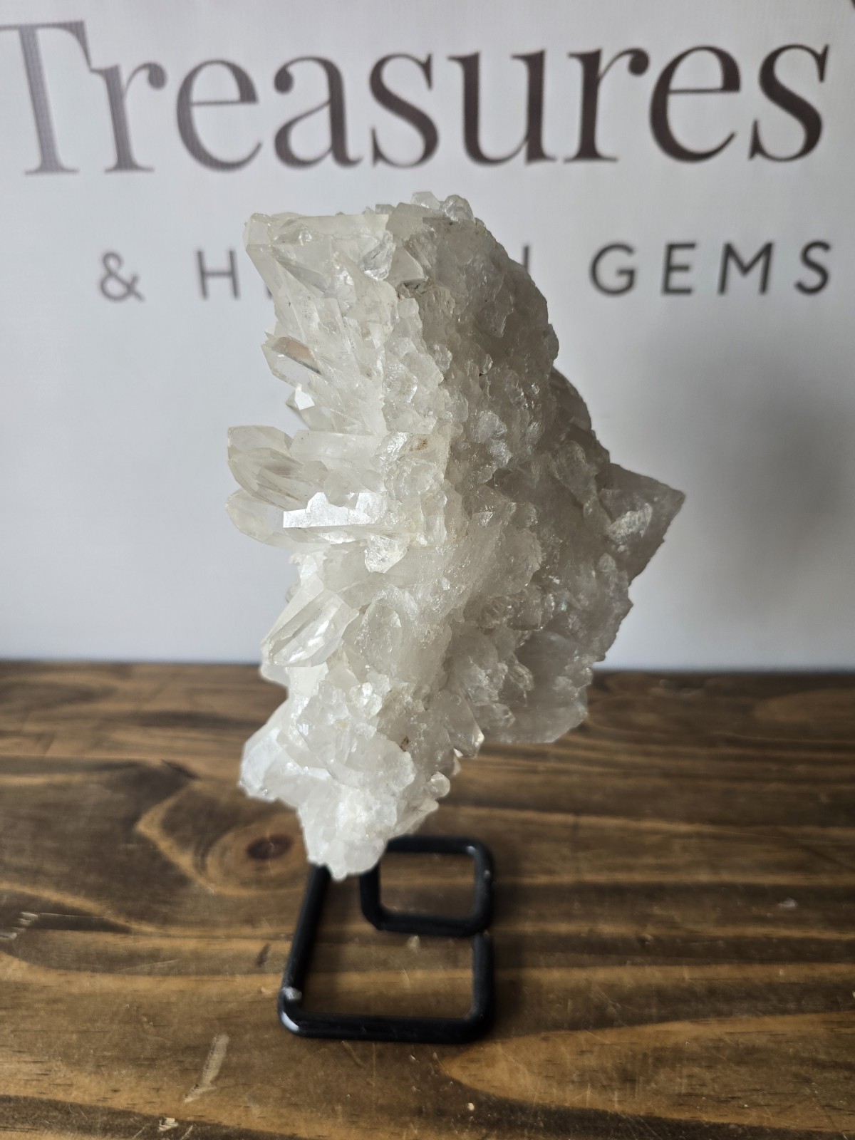 Massive Natural Quartz Crystal On A Stand – 6.7 Pounds