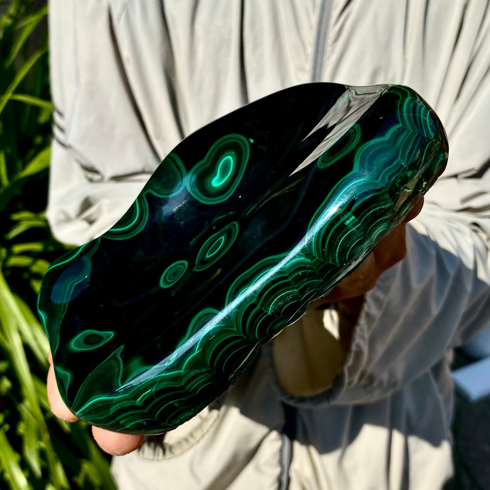 2.42LB TOP Natural Malachite crystal quartz Mineral specimen Reiki gem