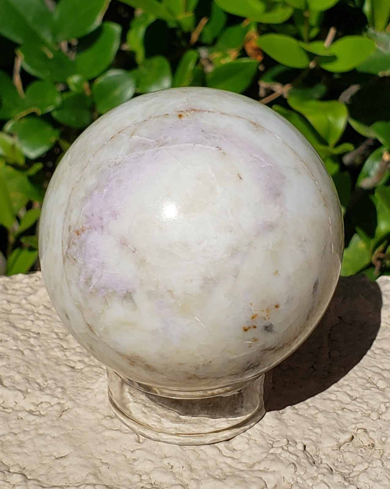 2.1″ Hackmanite Mineral Sphere Orb Ball STRONG UV, 241g or 8.5 oz