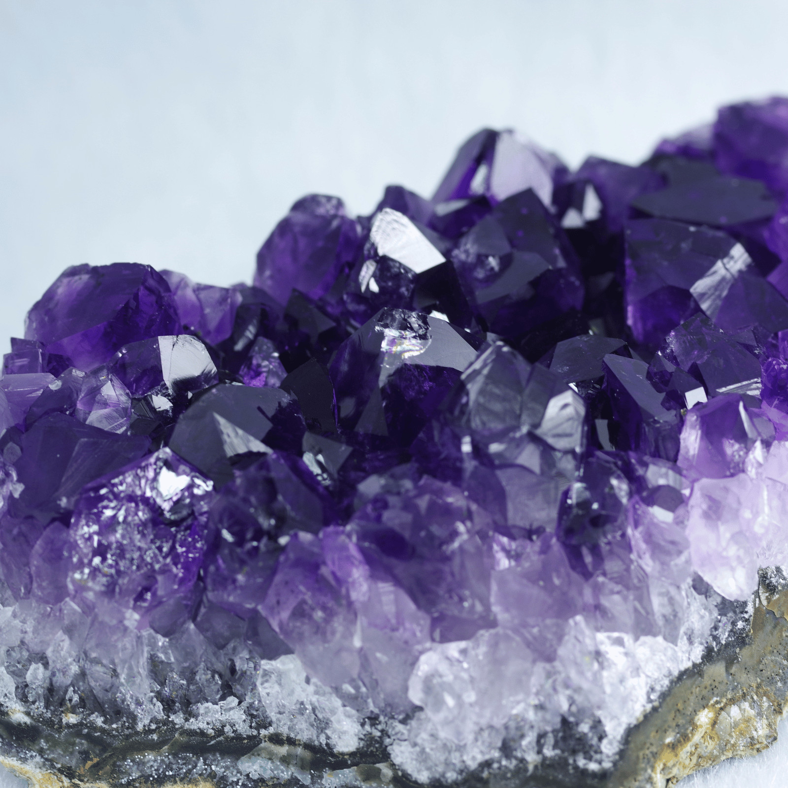 Natural Amethyst Geode Cluster Raw Quartz Crystal Healing Stone Specimen Home
