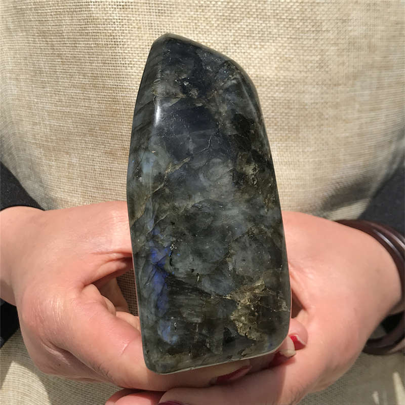 1.03kg Natural Labradorite Quartz Crystal Spectrolite Mineral Reiki healing