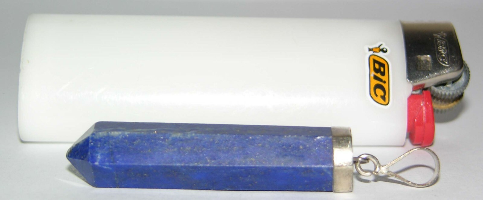 #26 52.70ct Afghanistan 100% Natural Lapis Lazuli Crystal Pendant 10.50g 45mm