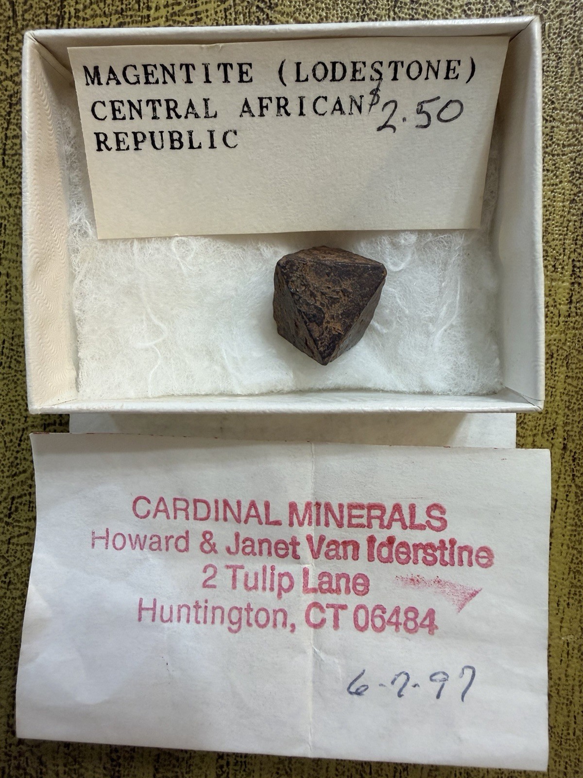 Mineral Specimen Lot 3 Magnetite Thomsonite Quartz Thumbnail Vtg Fossil Zeolite