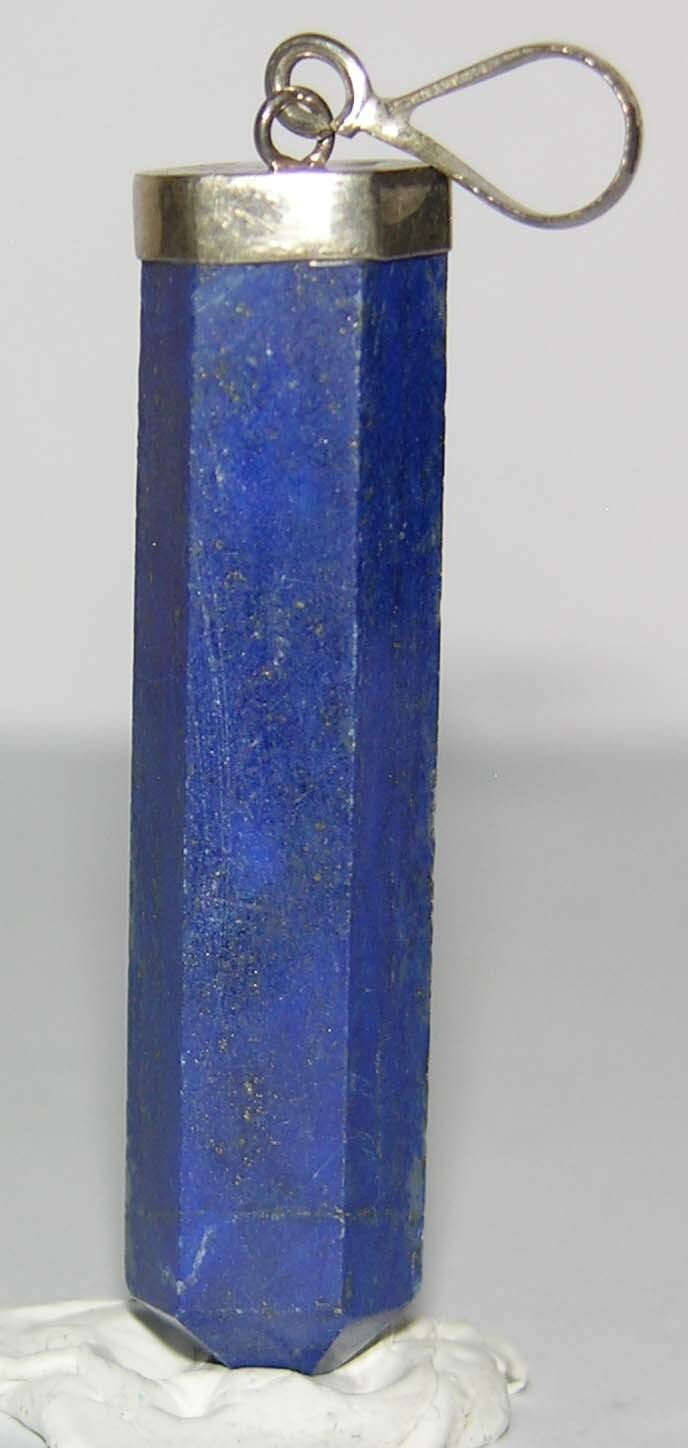 #26 52.70ct Afghanistan 100% Natural Lapis Lazuli Crystal Pendant 10.50g 45mm