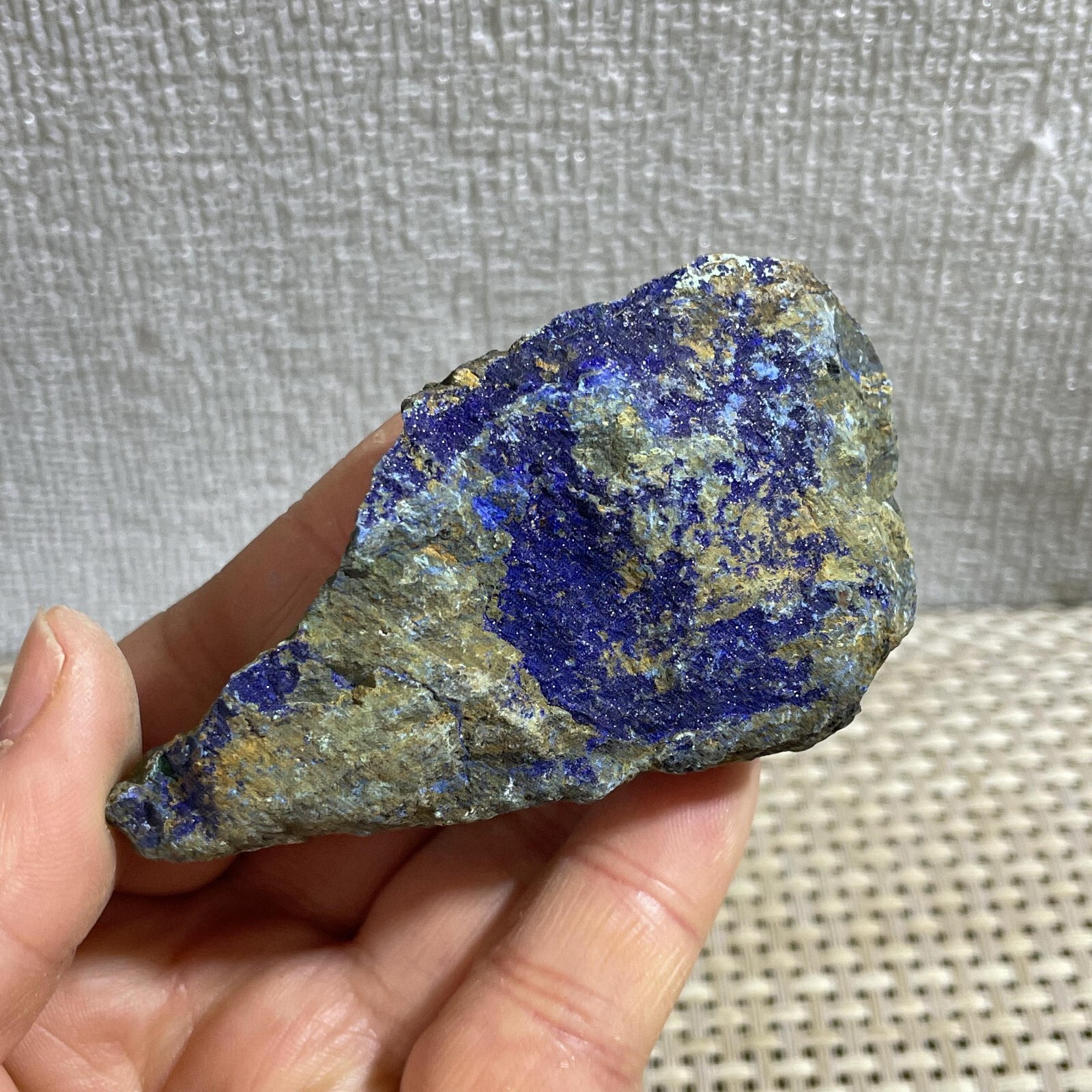 98g blue copper ore quartz malachite crystal mineral specimen