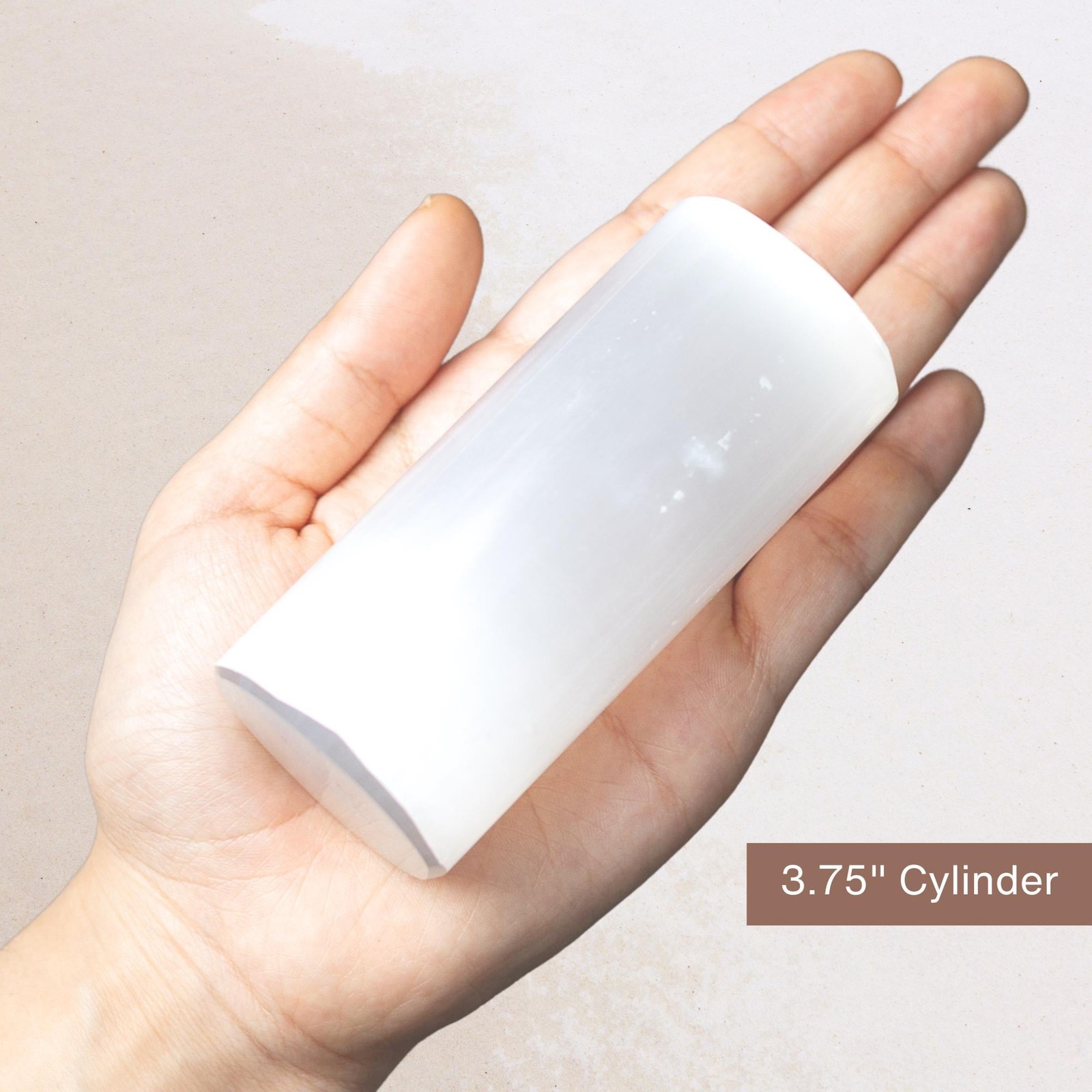 Selenite Cylinder Natural Crystal Bracelet Holder Display Decor Gift Choose Size
