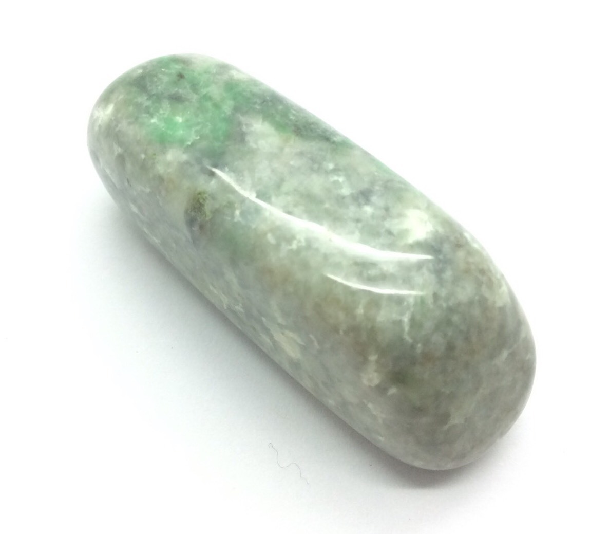 Siberian Jade Pebble Polished Green Jadeite Jade Stone Polar Urals Siberia #19