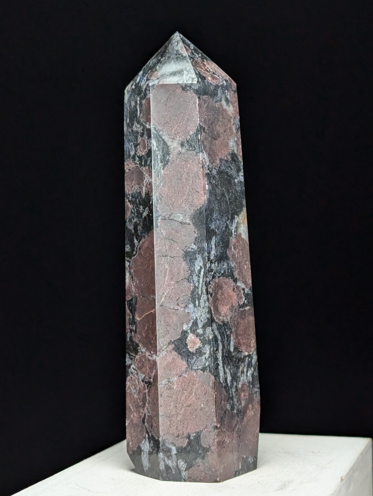 Garnet Tower Crystal Large Big Tall Gemstone Point Wand