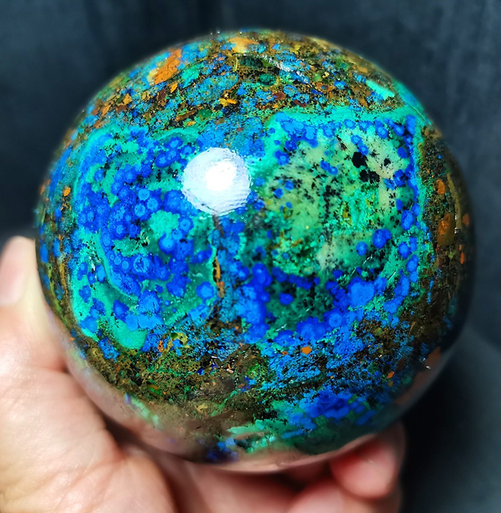 Rare 732.8G Natural Blue Copper Ore Phoenix Stone Agate Symbiotic Healing A49