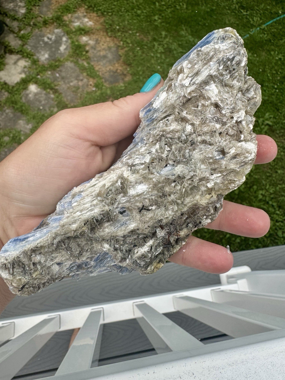 Over 1 Lb Blue Kyanite Comes With Acrylic Stand.