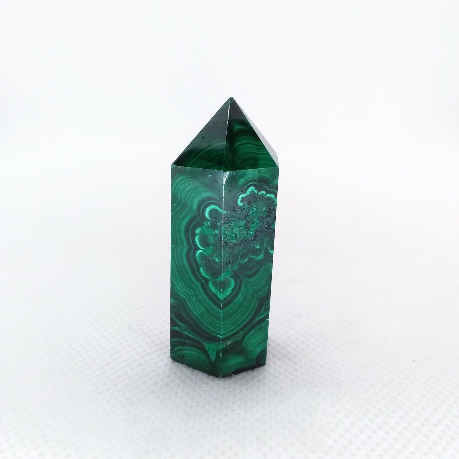 Malachite, 1 7/8″, point, tower, specimen, display, gemstone, #R-2806