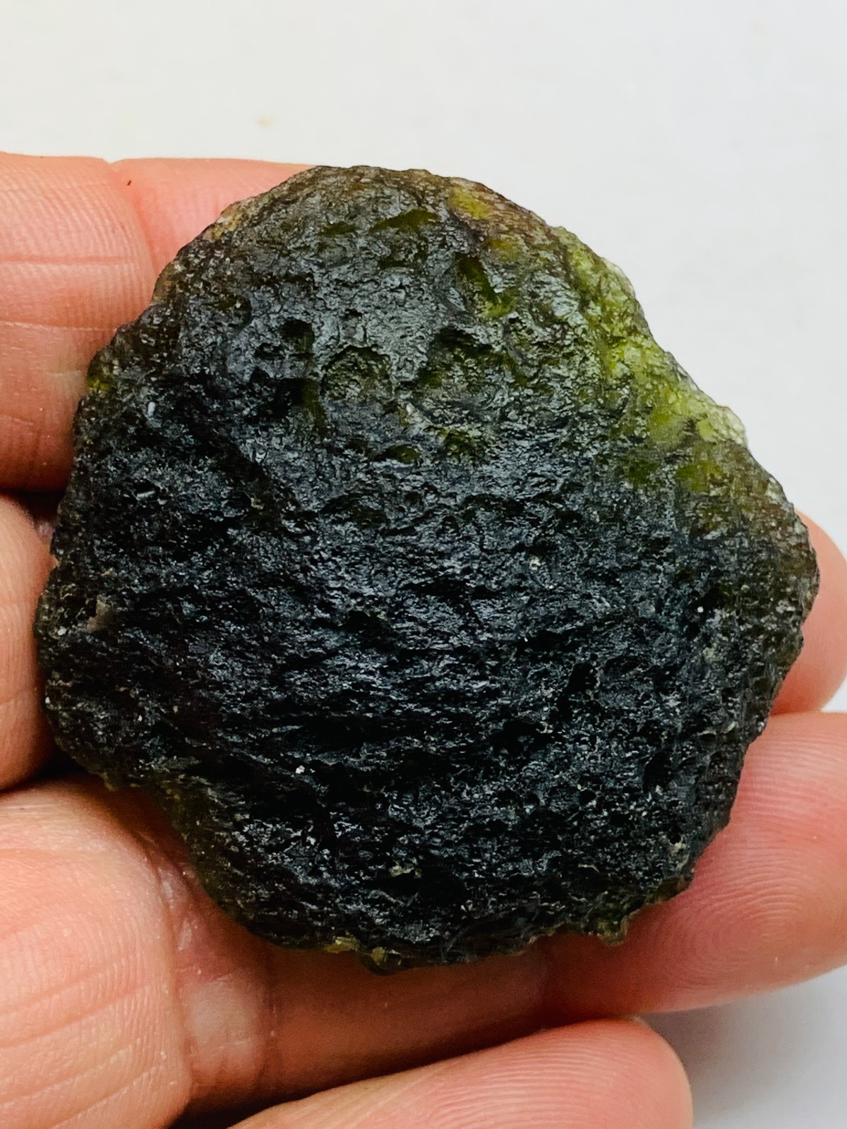 TOP Moldavite Raw Moldavite Crystal from Czech Republic PICcertificate 118CT