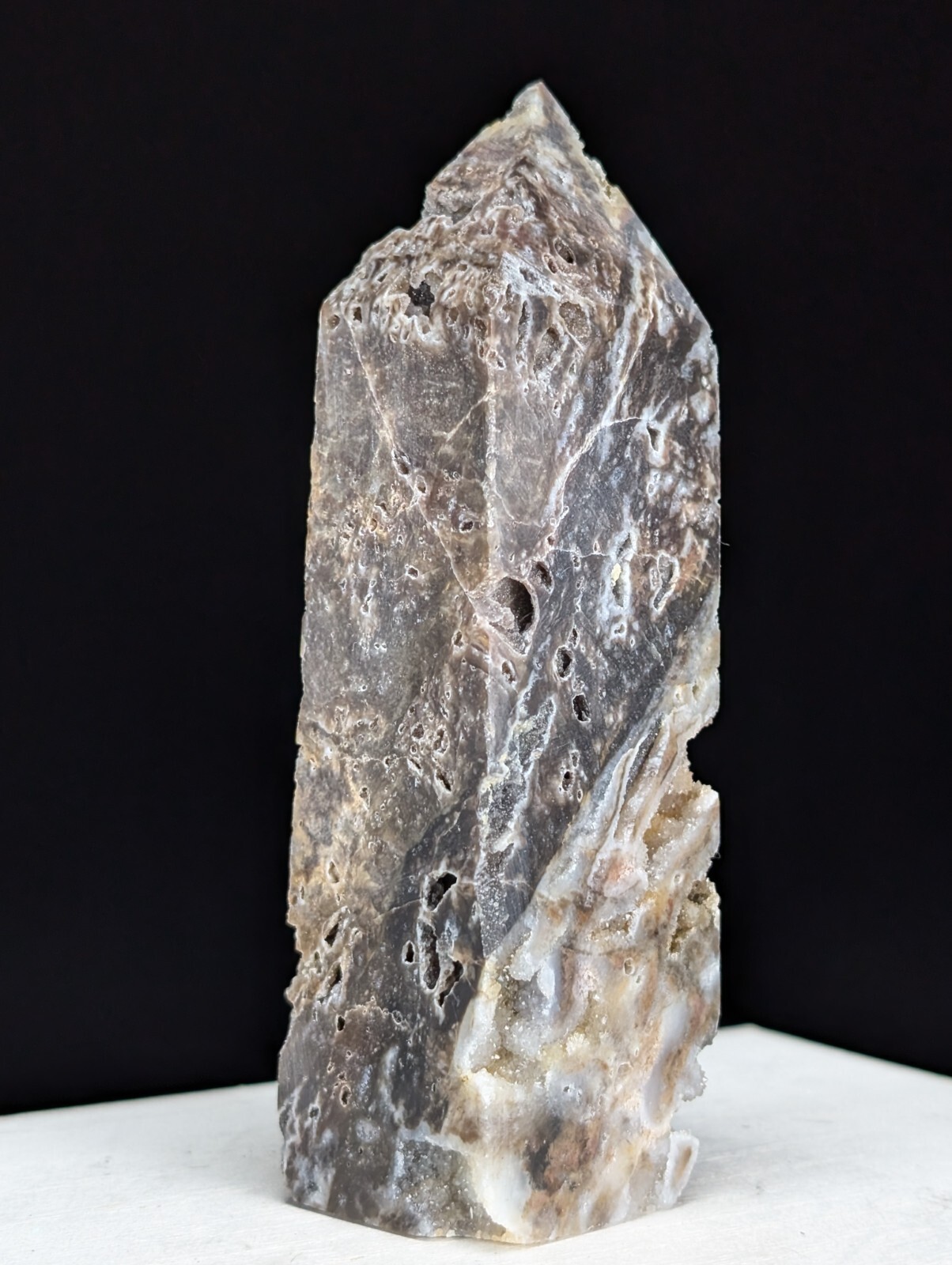 Sphalerite Tower Druzy Crystal Large Gemstone Point Wand Chakra