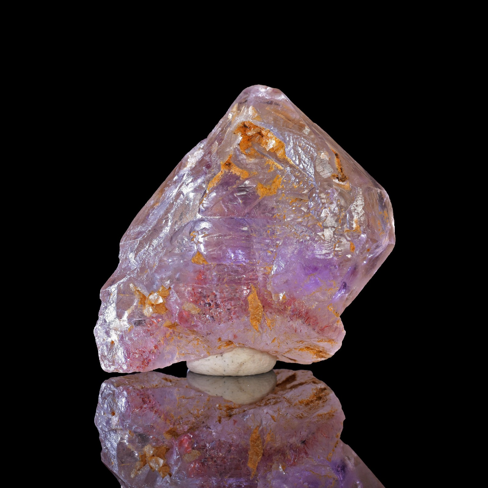Rare Tibetan Super Seven Nirvana Ice Amethyst Smoky Quartz Fenster Crystal