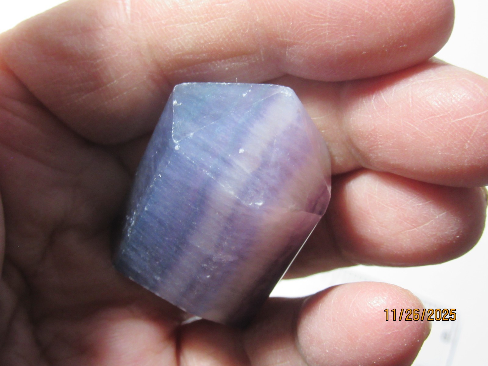 Polished Purple Fluorite 1 7/8 Inch Point Collectible PPFPC-1.8