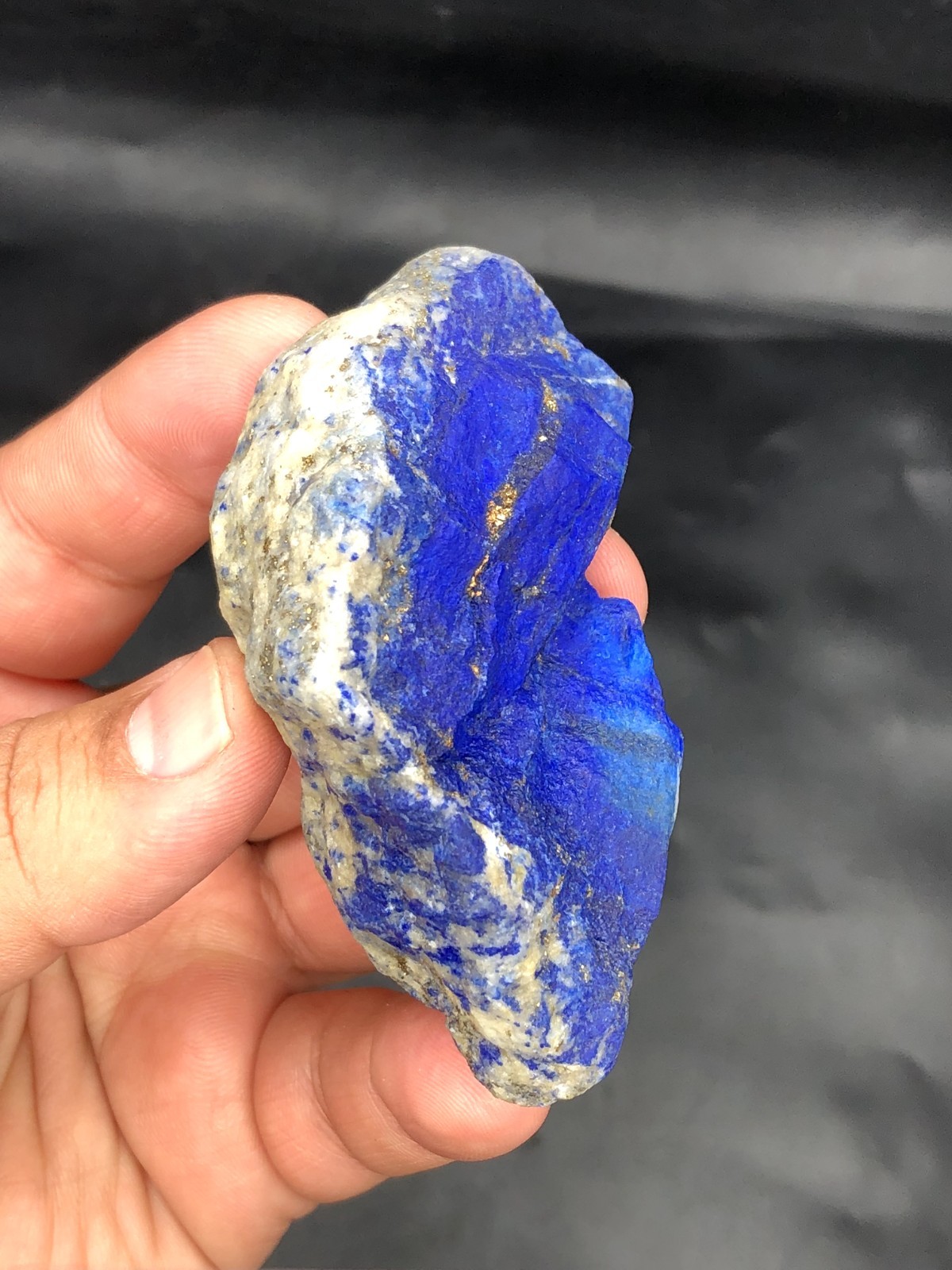 Premium Lapis Lazuli Rough Bulk Stone – Large Blue Calcite & Pyrite J43..3
