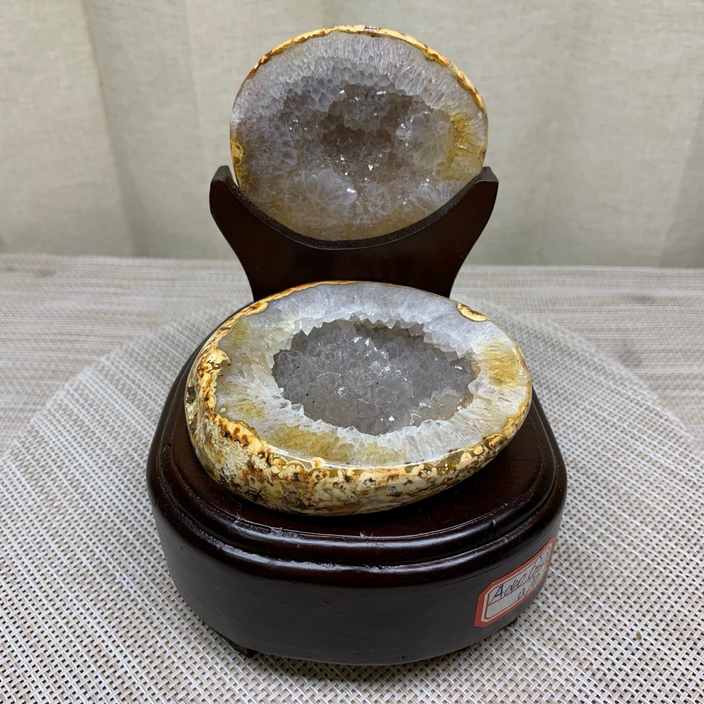 1.5LB Natural amethyst Agate Treasure Basin Quartz Geode cluster Healing decor
