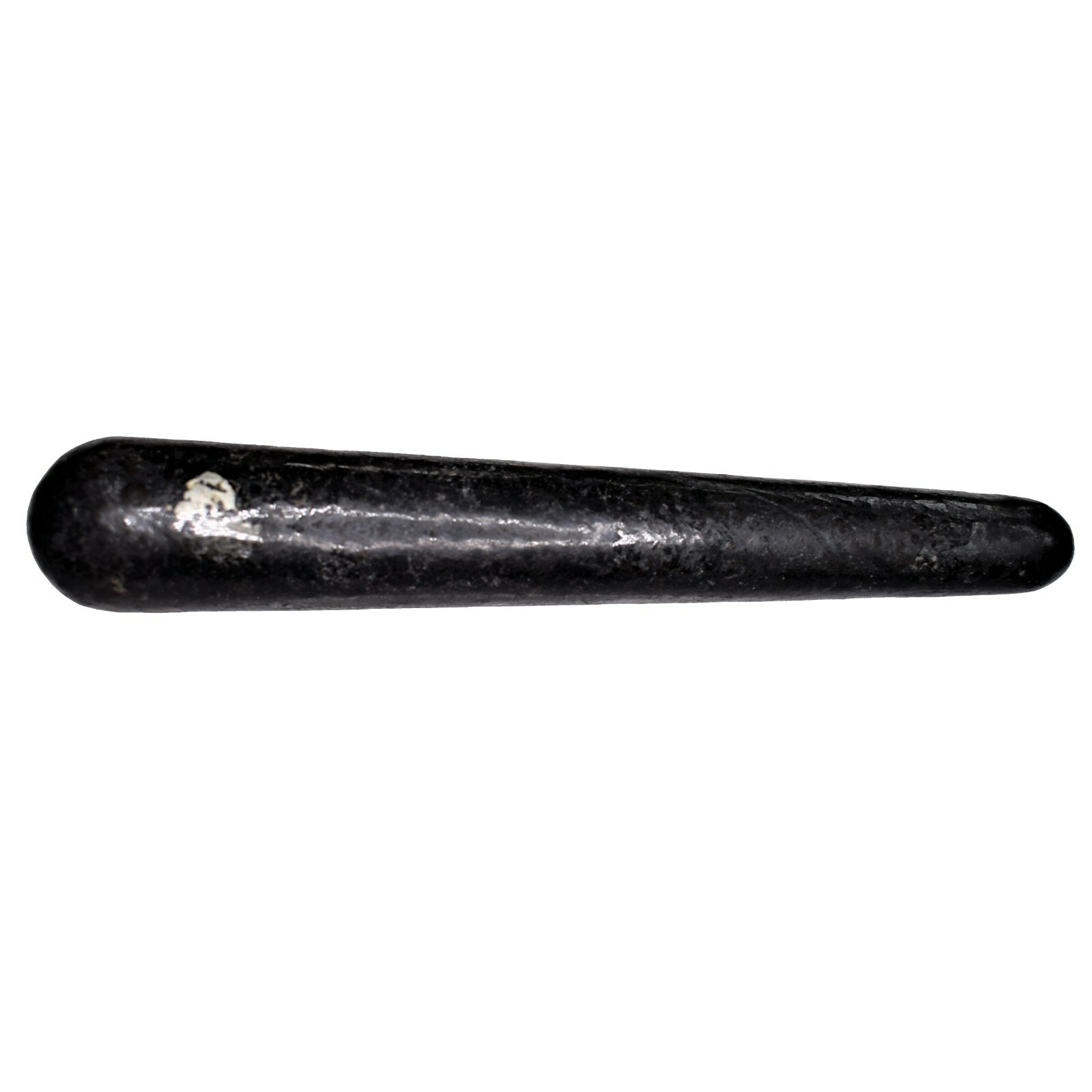 Charged 4″ Starburst Flash Nuummite Crystal Massage Wand + Selenite Heart ~70g