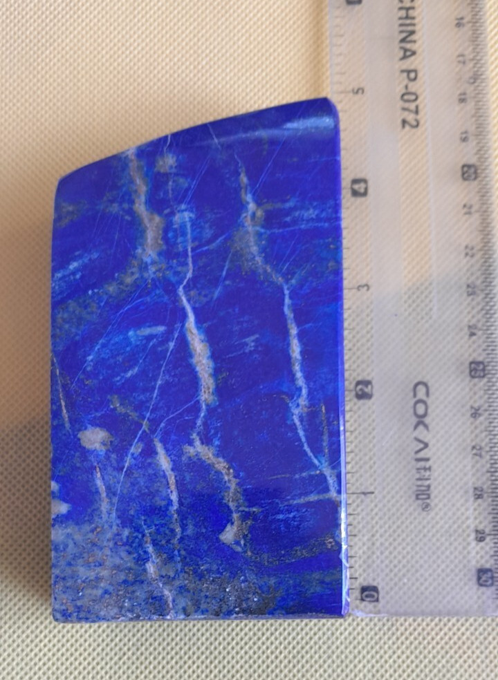 650Grams Lapis Lazuli Freeform Rough Tumbled Polished With Iron Pyrite Inclusion