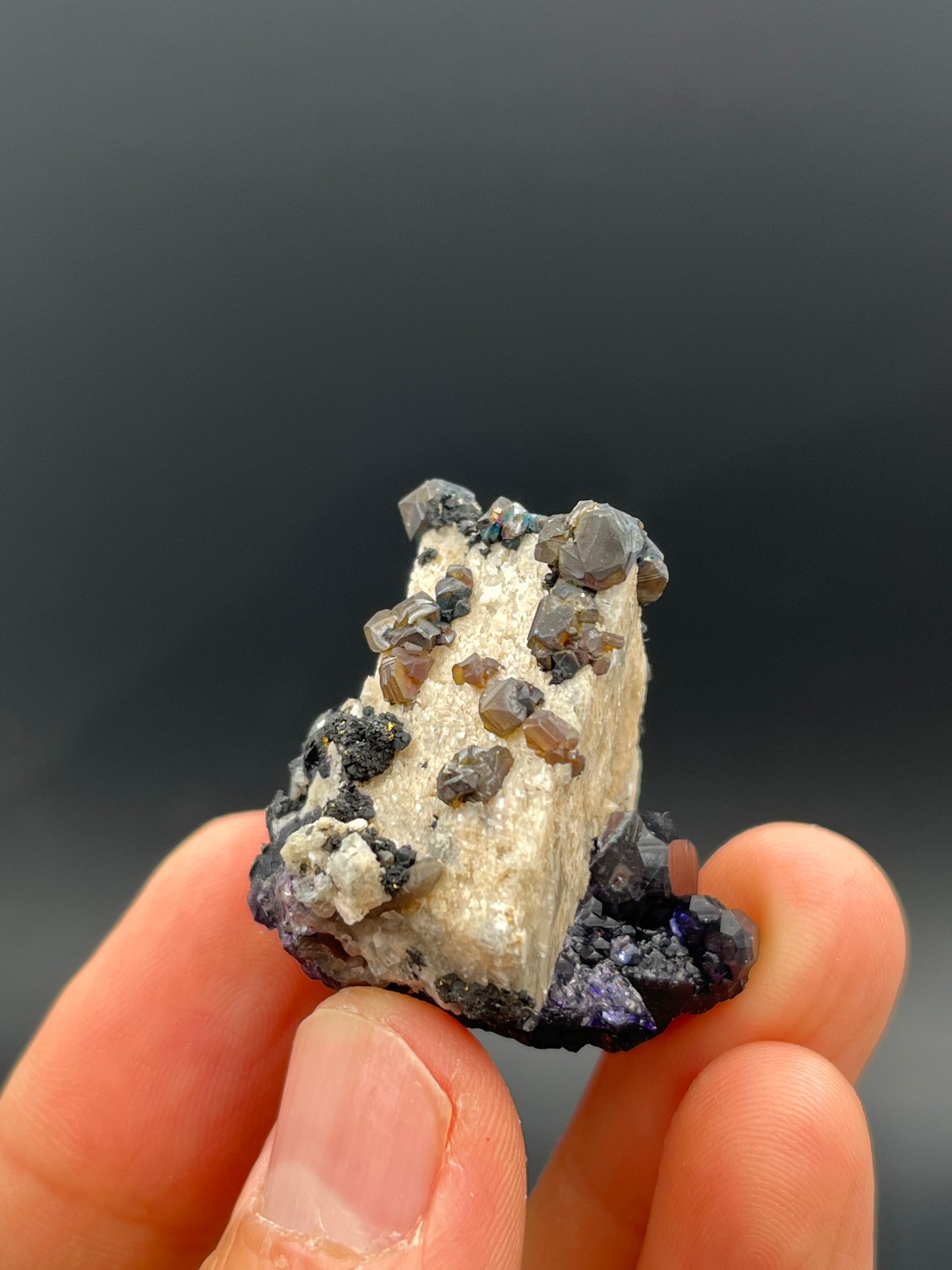 33g Fluorite With Marmatite From Huanggangliang No.2 Area Inner Mongolia China
