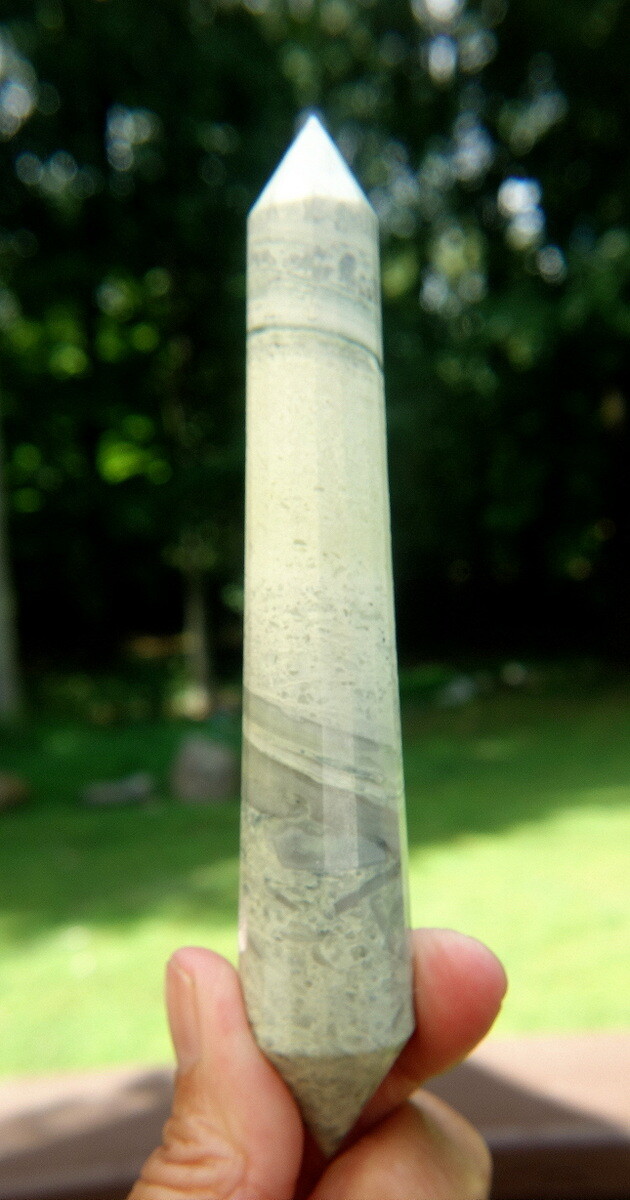 Infinite Massage Wand “The Healers Stone” Green Serpentine Crystal
