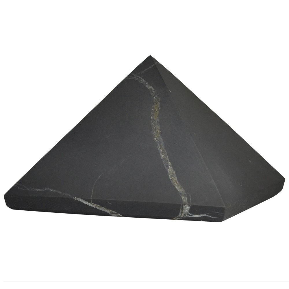 Shungite World Shungite Pyramid – Various sizes ( Polished or Unpolished )