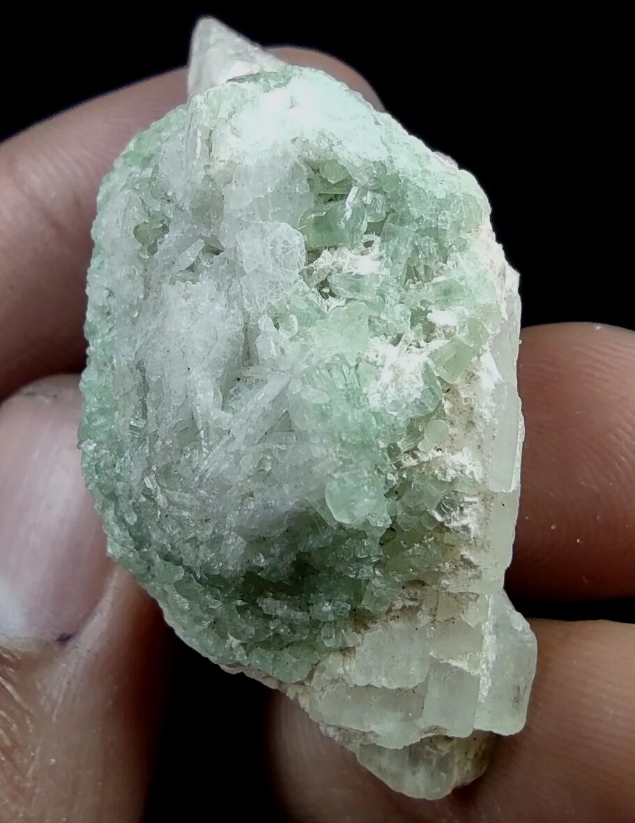 Aesthetic Tourmaline Crystals With Kunzite Crystal From Afghanistan.