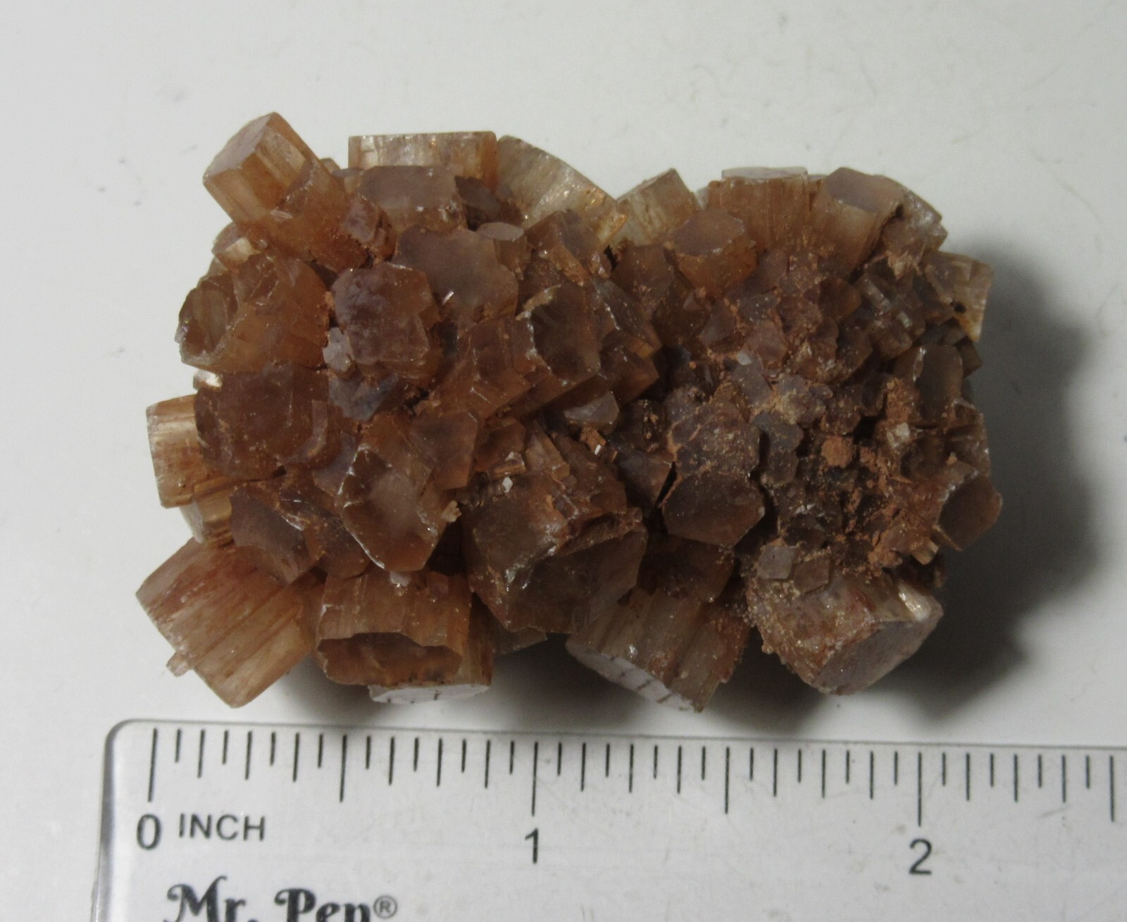 Aragonite Brown Crystal 2 3/16″ Mineral Morocco Collectible ABCMC-358