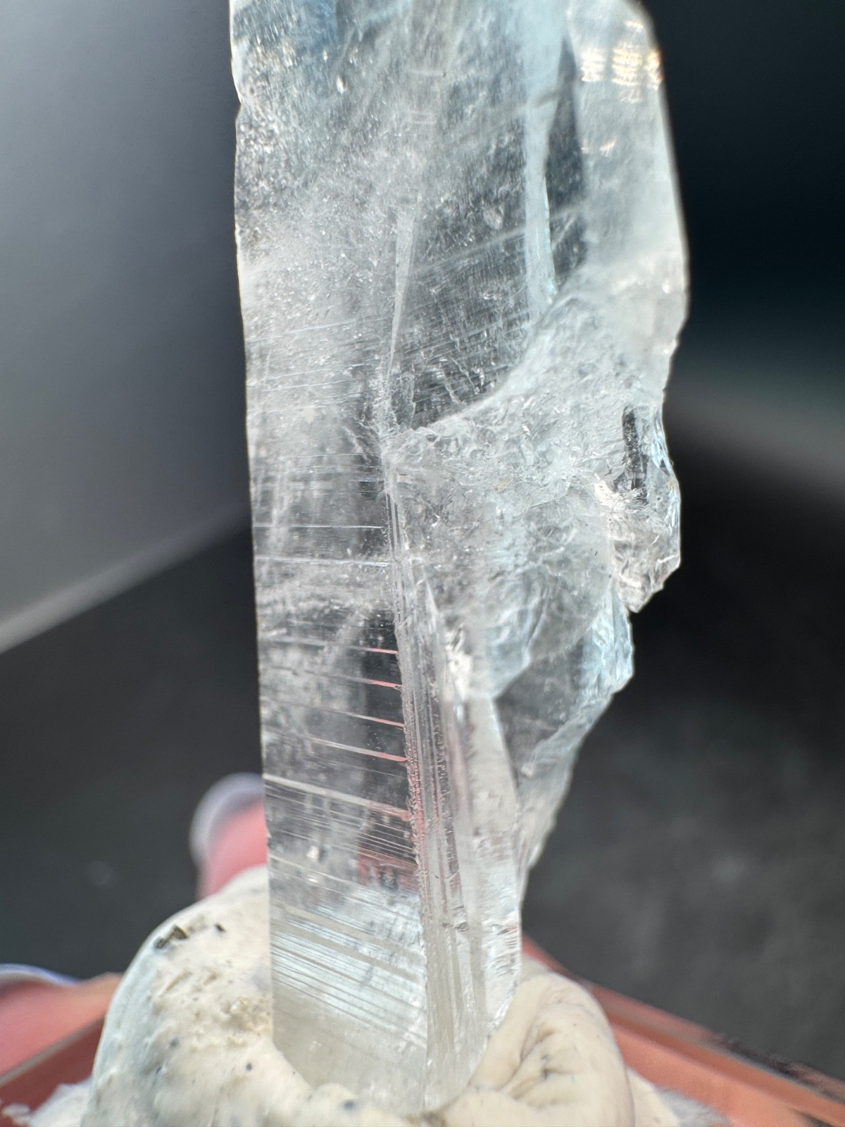 6528 Clear Quartz Crystal with Double Terminated Cross Crystal Brazil 20g