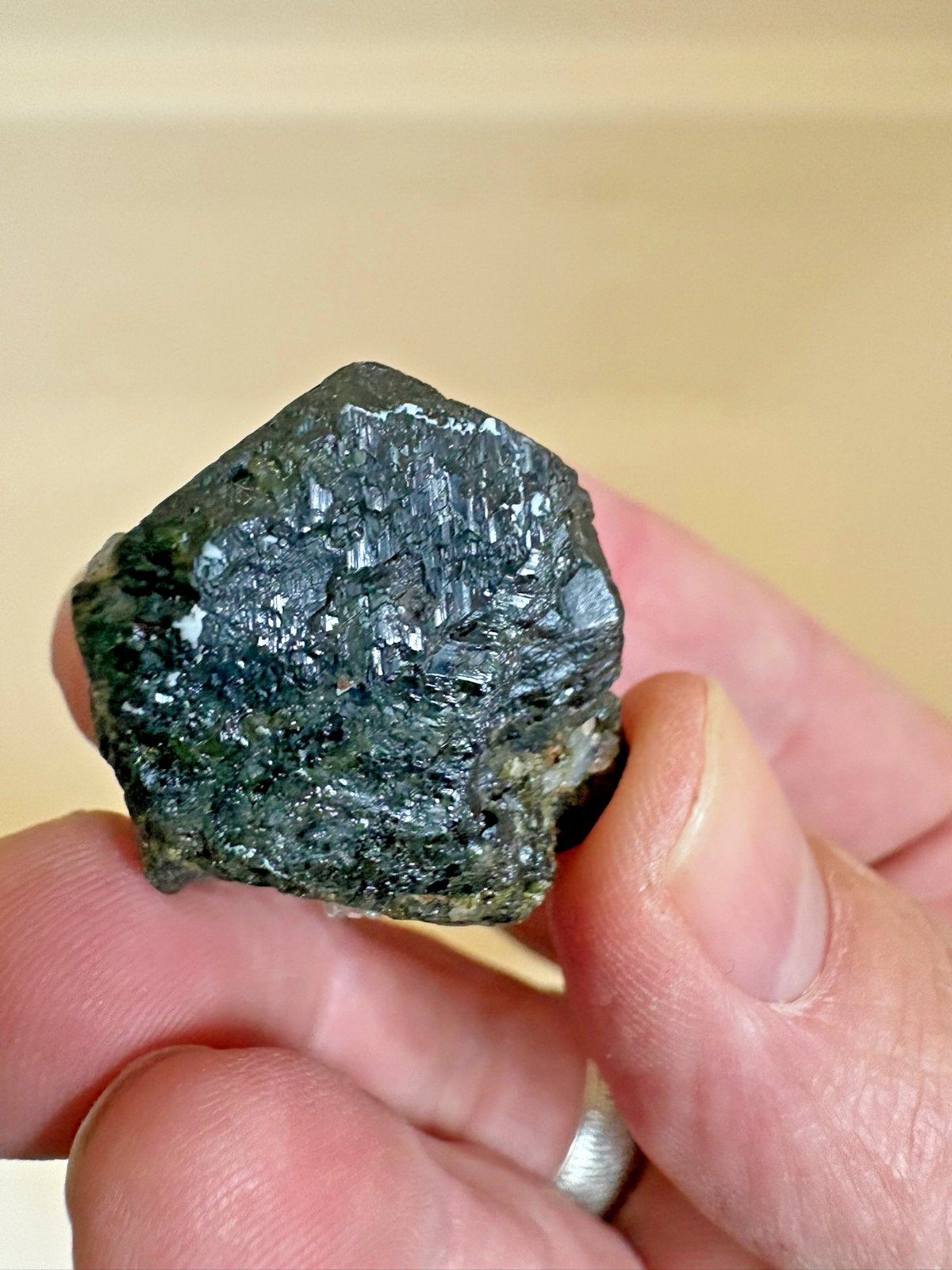 Epidote, twinned xtl, Prince of Wales island, Alaska, USA, ex Doug Toland