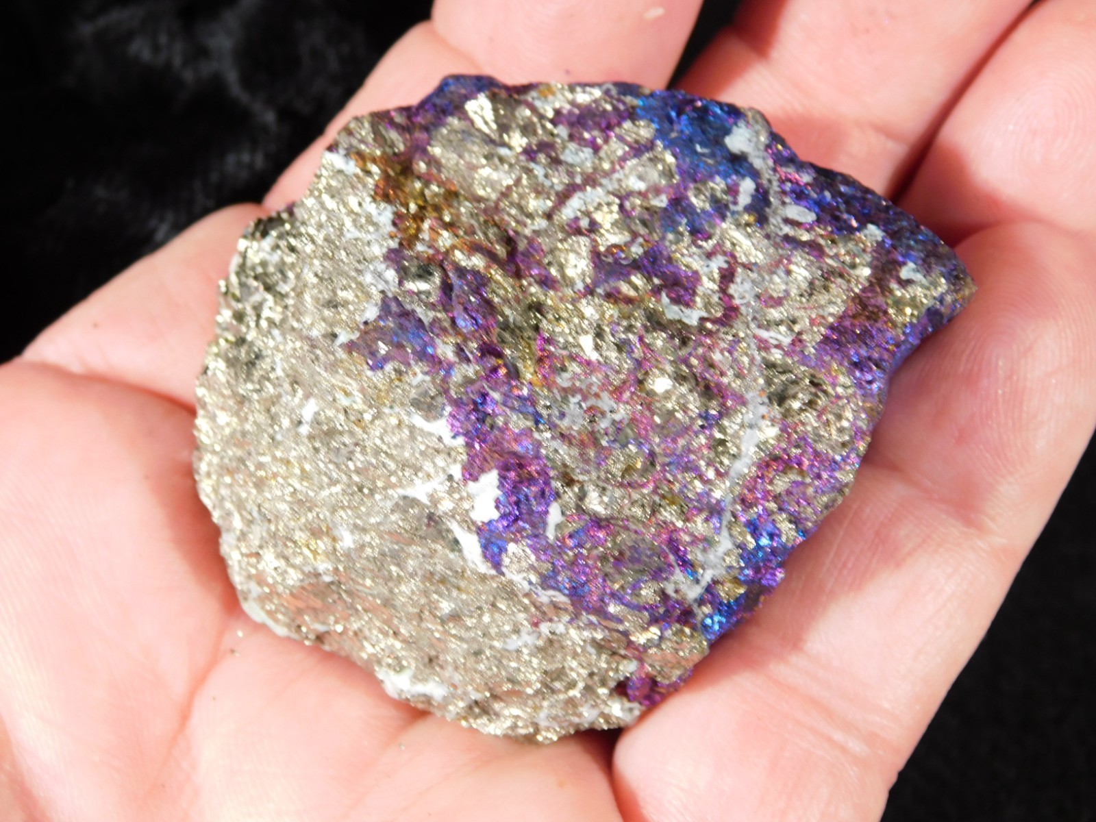 Bright IRIDESCENT Peacock Copper Chalcopyrite or Peacock Ore Mexico 165gr