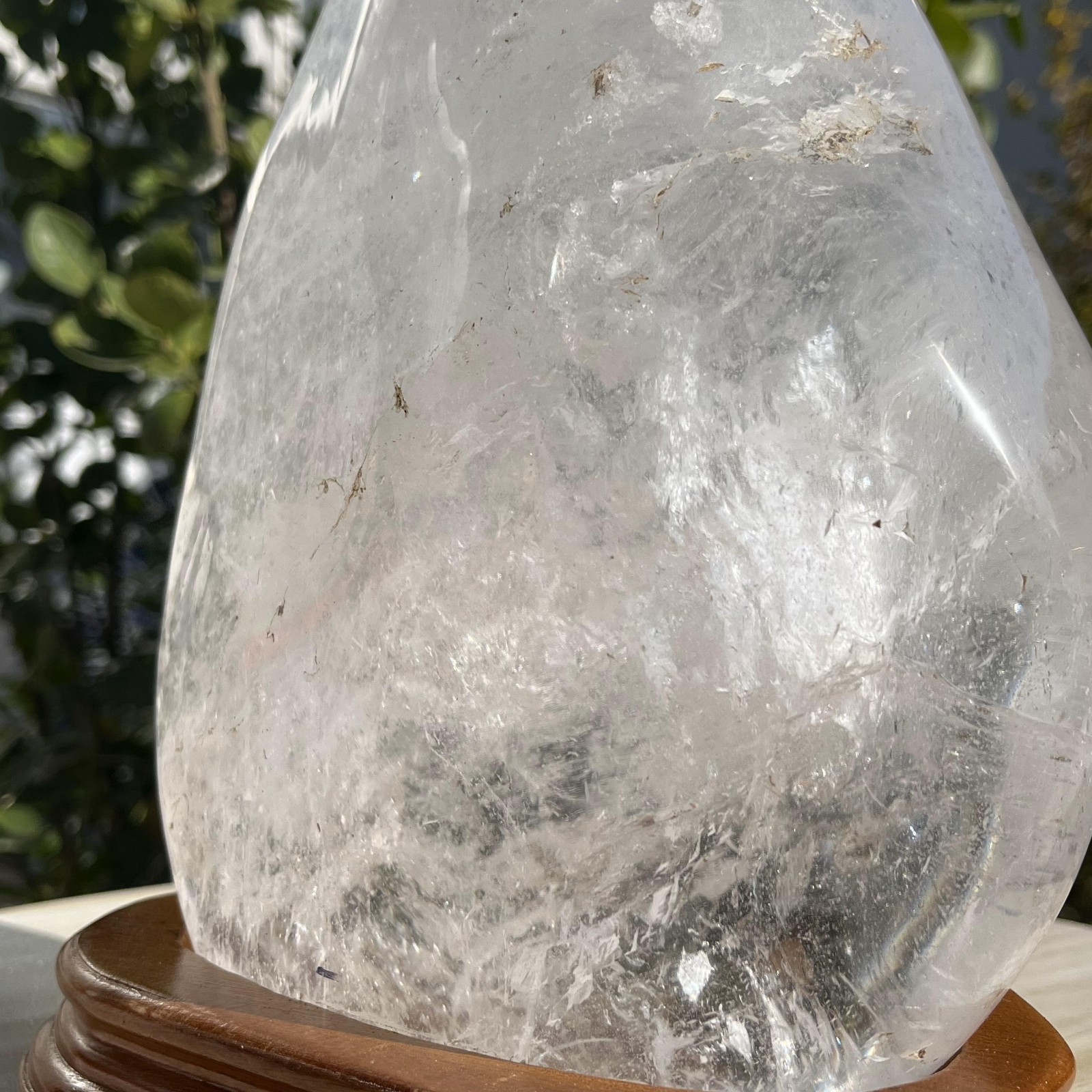 5600g Large Natural Clear Quartz Freeform Cystal Mineral Specimen +Stand